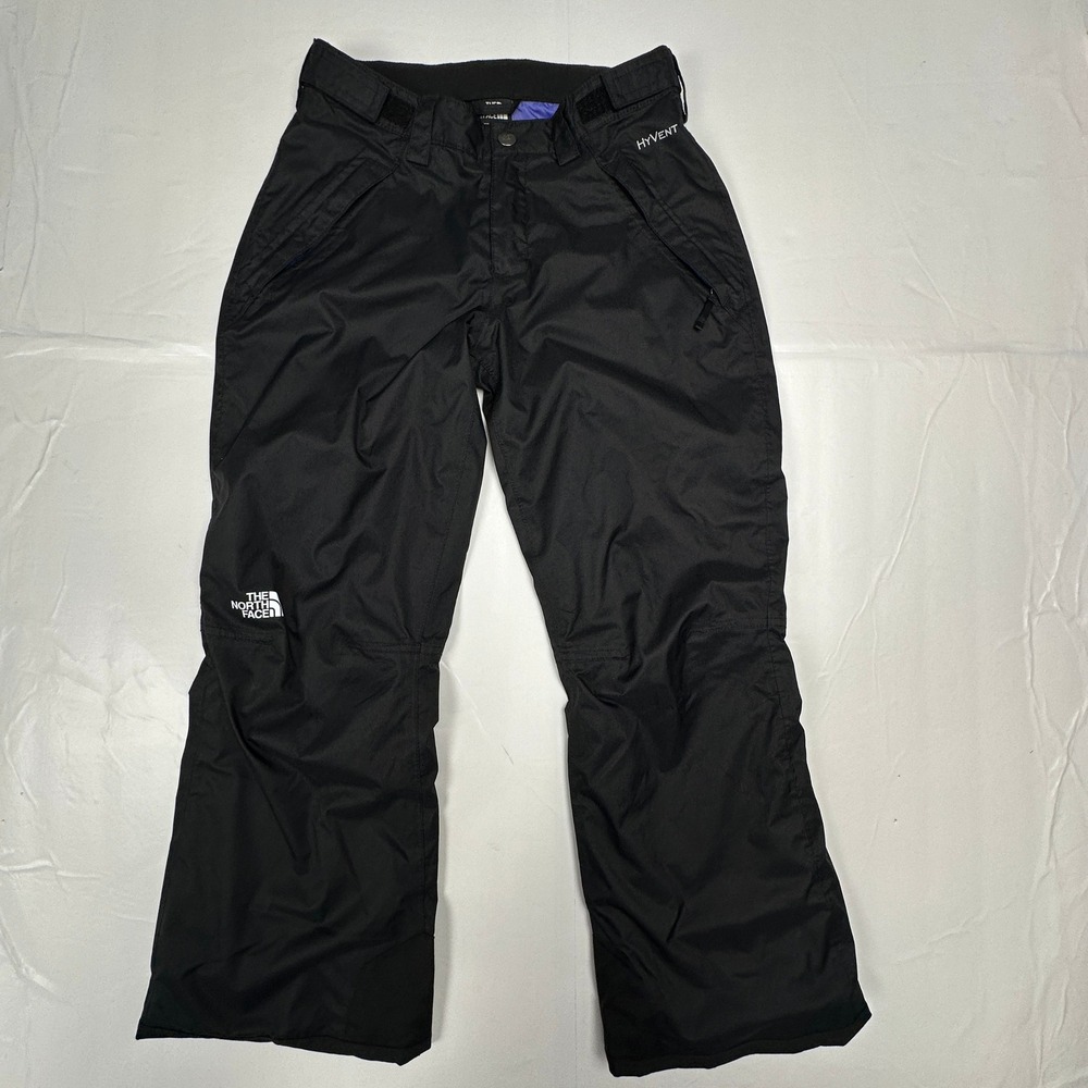 The North Face HyVent Snow Pants Black Girls 10/12 Adjustable Waist